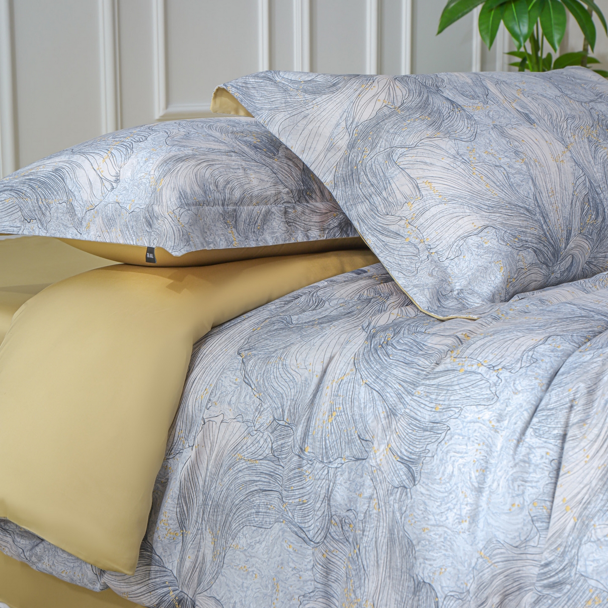 91家纺网 家纺一手货源 找家纺 洺兰家居 2025新款100支全棉新疆棉数码印花四件套长绒棉贴边床单床笠床上用品套件-专版（控价标准235加大255床笠245） 凯特琳