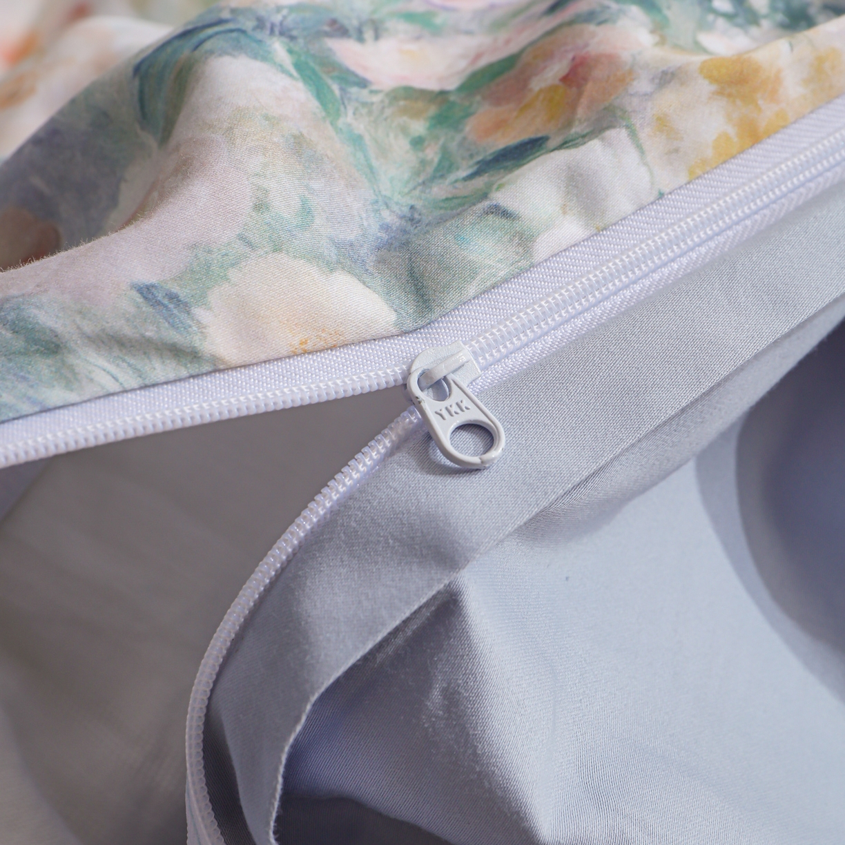 91家纺网 家纺一手货源 找家纺 洺兰家居 2025新款100支全棉新疆棉数码印花四件套长绒棉贴边床单床笠床上用品套件-专版（控价标准235加大255床笠245） 莫奈花园