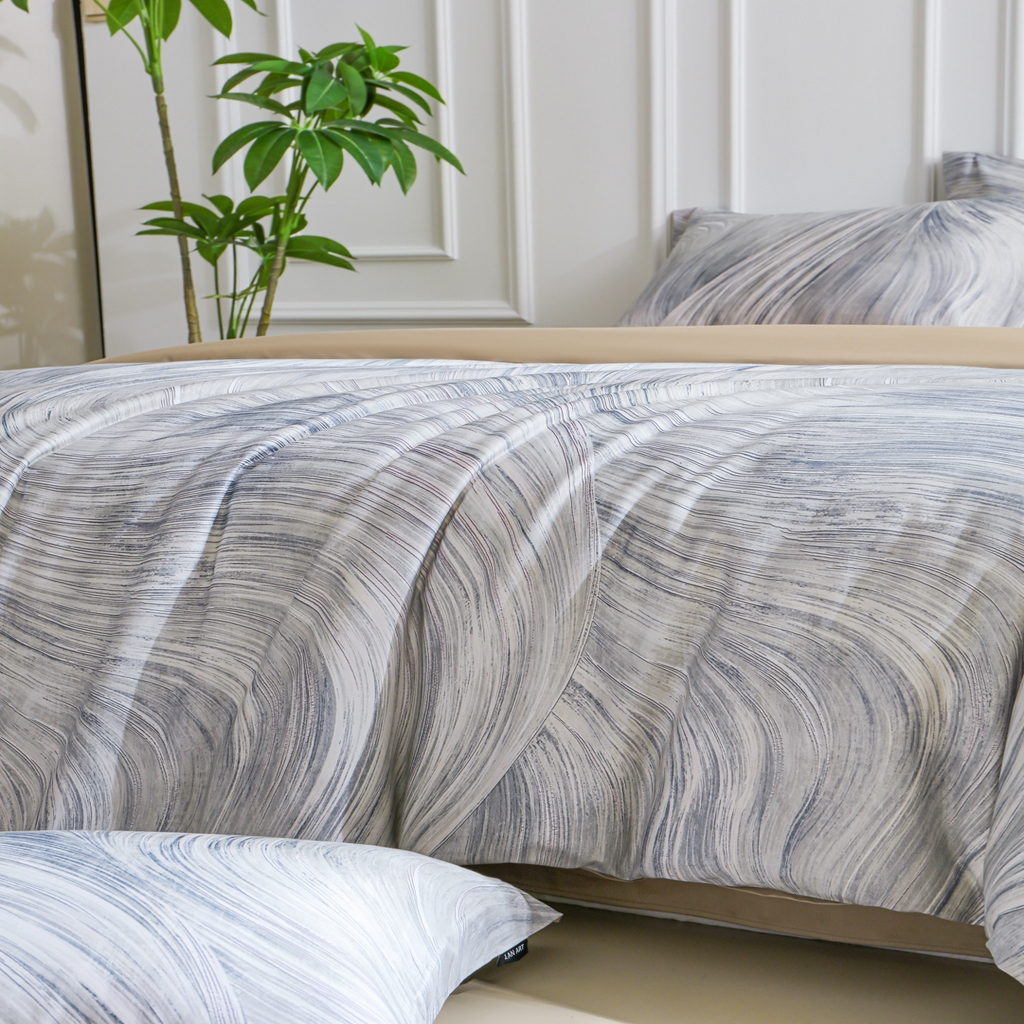 91家纺网 家纺一手货源 找家纺 洺兰家居 2025新款100支全棉新疆棉数码印花四件套长绒棉贴边床单床笠床上用品套件-专版（控价标准235加大255床笠245） 墨尔本