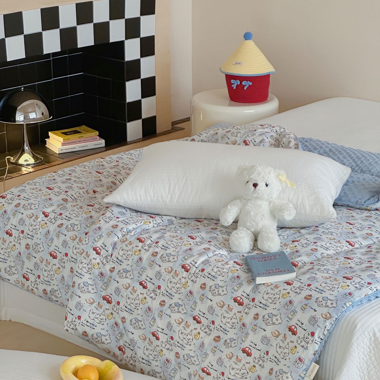 91家纺网 家纺一手货源 找家纺 （总）月夏 2025新款全棉数码印花高克重豆豆被