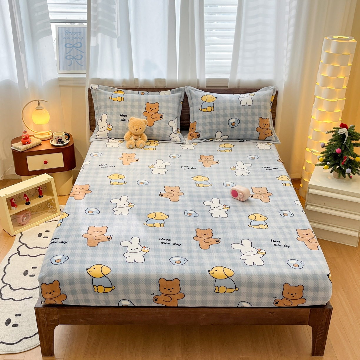 91家纺网 家纺一手货源 找家纺 （总）女子家纺 2025新款高克重加厚保暖牛奶绒印花四件套