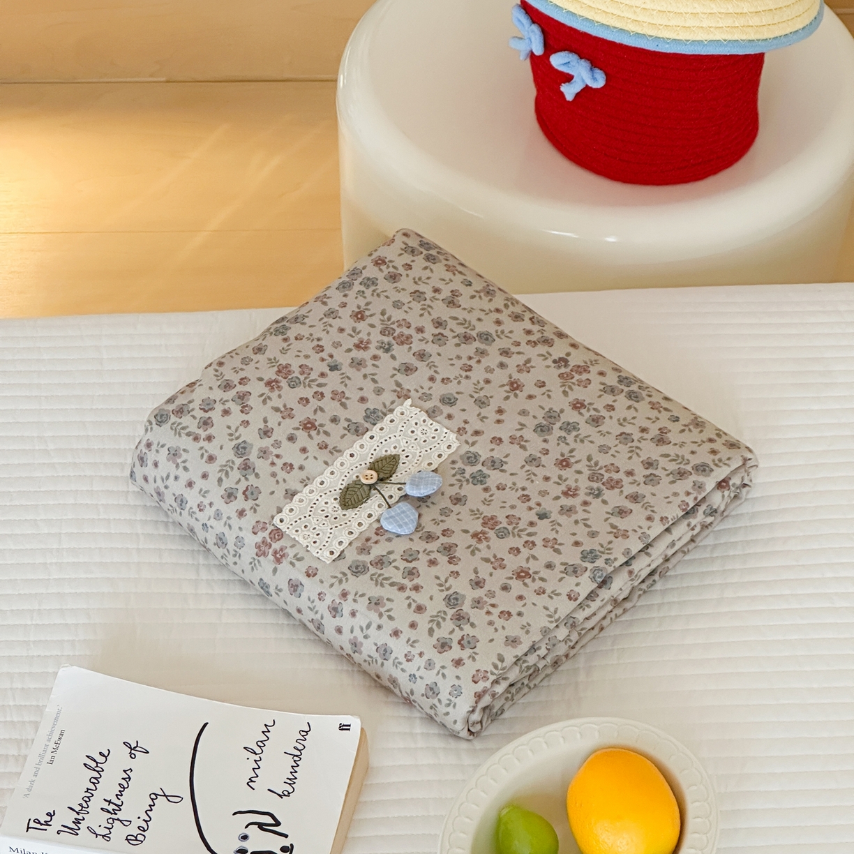 月夏 2025新款双层纱韩式小碎花被套 丽莉