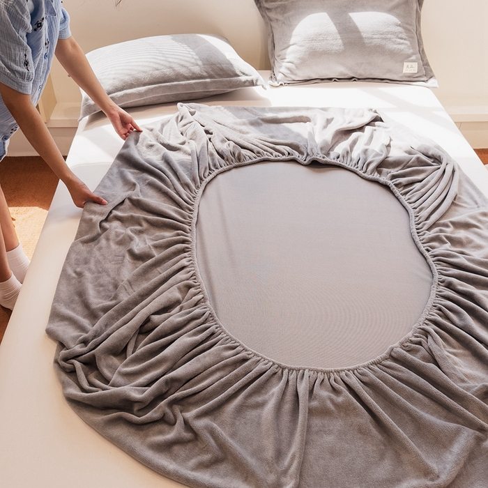 91家纺网 家纺一手货源 找家纺 （总）857家居 2025新款高克重牛奶绒床单床笠系列