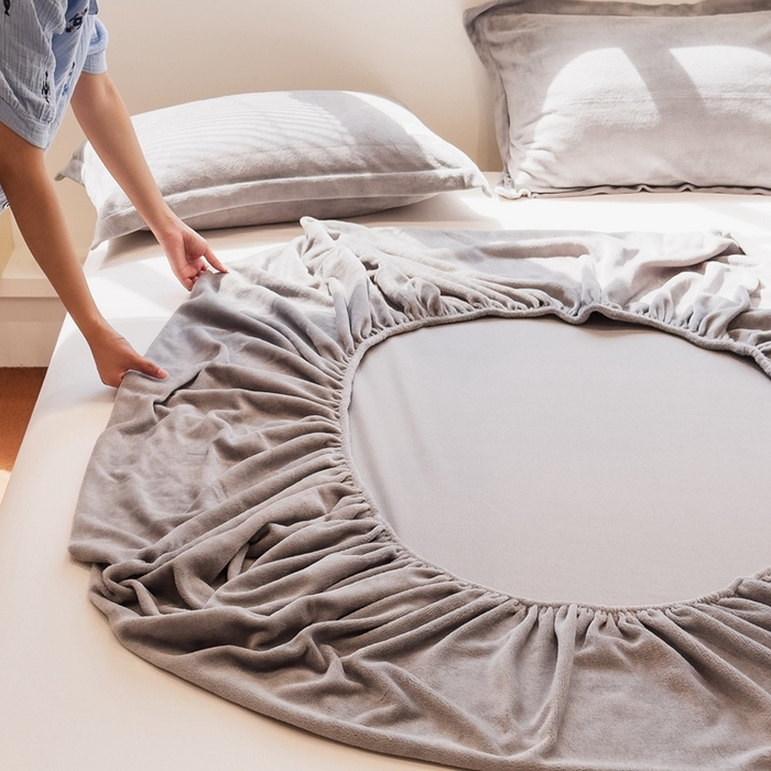 91家纺网 家纺一手货源 找家纺 （总）857家居 2025新款高克重牛奶绒床单床笠系列