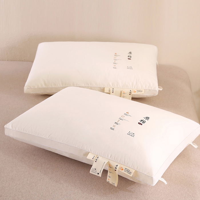 91家纺网 家纺一手货源 找家纺 （总）怡薇格枕芯 2025新款本色全棉原棉枕头枕芯