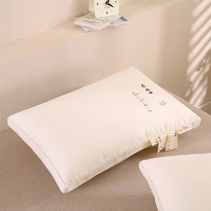 91家纺网 家纺一手货源 找家纺 （总）怡薇格枕芯 2025新款本色全棉原棉枕头枕芯