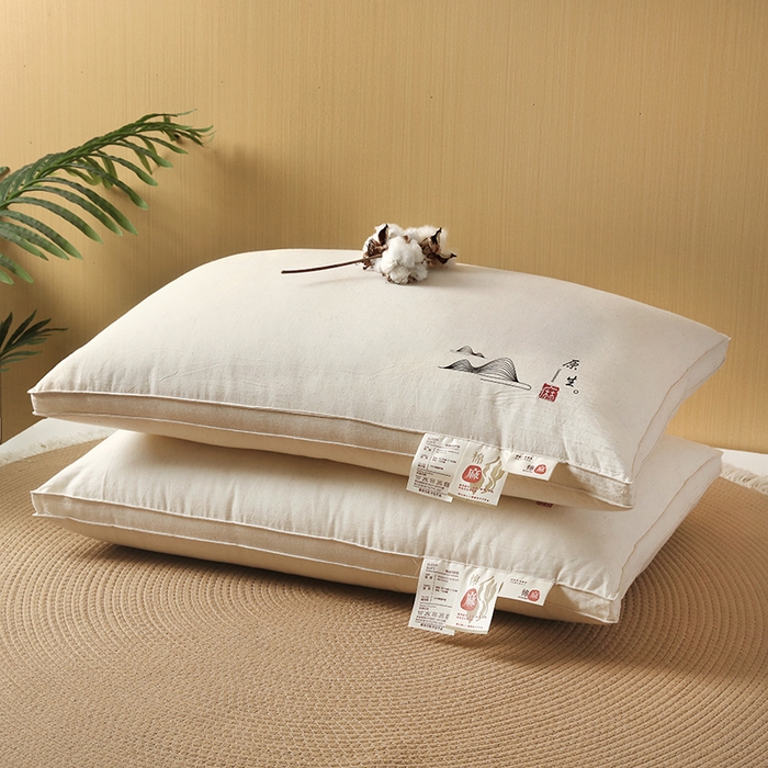 91家纺网 家纺一手货源 找家纺 （总）怡薇格枕芯 2025新款草本黄荆子决明子棉麻亲子护颈枕头