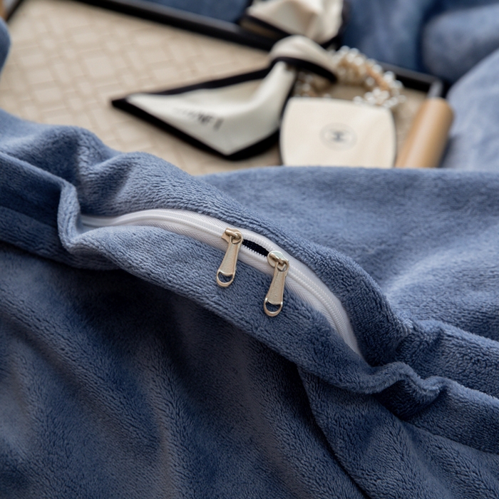 91家纺网 家纺一手货源 找家纺 （总）懒猫家纺 2025新款牛奶绒拼角印花轻奢风四件套