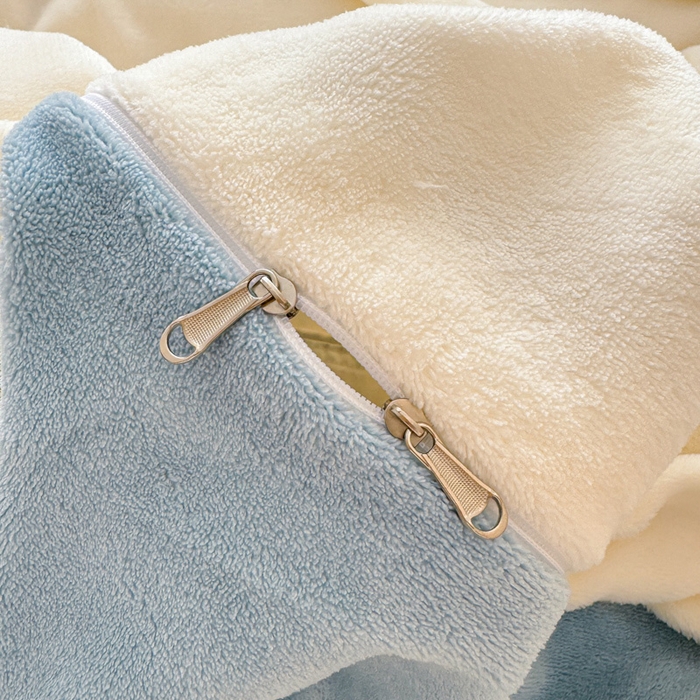 91家纺网 家纺一手货源 找家纺 懒猫家纺 2025新款牛奶绒毛巾绣四件套 骨头小狗