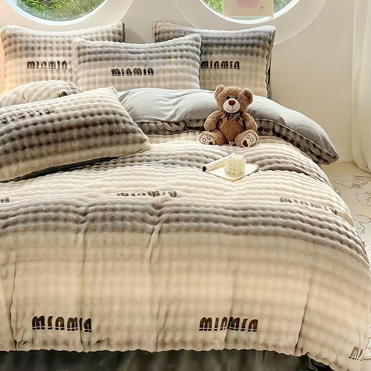 91家纺网 家纺一手货源 找家纺 （总）梦纤绒 2025新款保暖舒适亲肤泡泡绒四件套