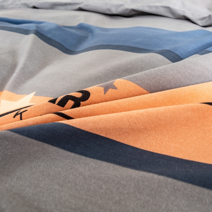 91家纺网 家纺一手货源 找家纺 威布斯家居 2025年9月更新全棉磨毛四件套 C全明星-灰