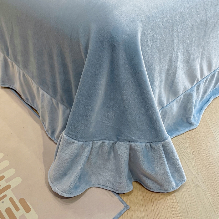 91家纺网 家纺一手货源 找家纺 懒猫家纺 2025新款牛奶绒毛巾绣四件套 小樱桃