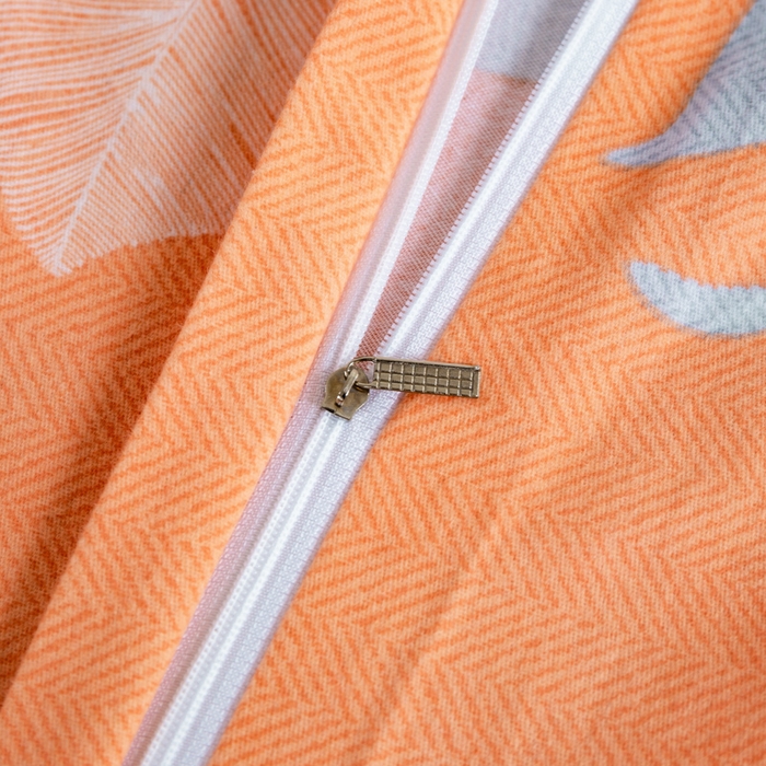 91家纺网 家纺一手货源 找家纺 威布斯家居 2025年9月更新全棉磨毛四件套 D花开曼舞-桔