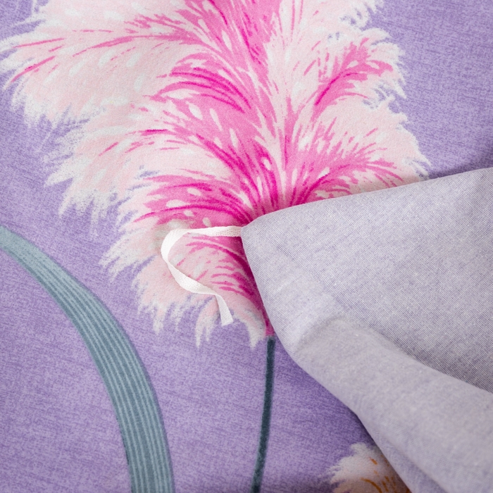 91家纺网 家纺一手货源 找家纺 威布斯家居 2025年9月更新全棉磨毛四件套 D绒绒随风-紫