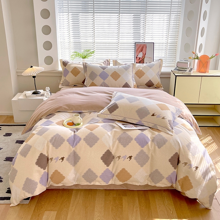 威布斯家居 2025年9月更新全棉磨毛四件套 比利时 桔