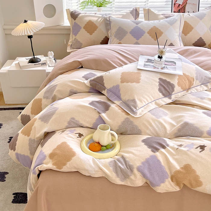 91家纺网 家纺一手货源 找家纺 威布斯家居 2025年9月更新全棉磨毛四件套 比利时 桔