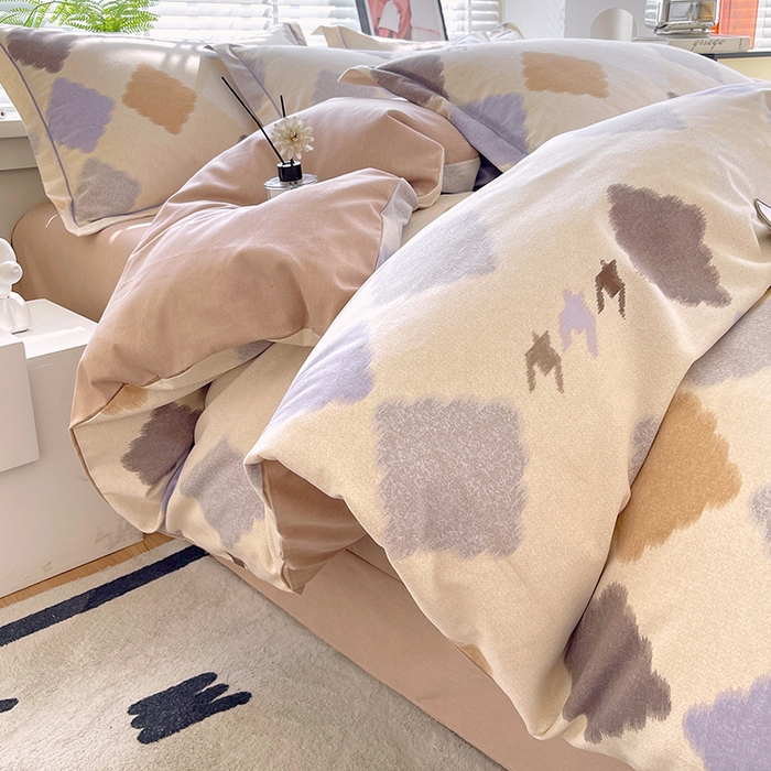 91家纺网 家纺一手货源 找家纺 威布斯家居 2025年9月更新全棉磨毛四件套 比利时 桔