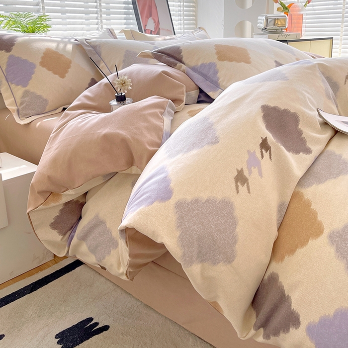 91家纺网 家纺一手货源 找家纺 威布斯家居 2025年9月更新全棉磨毛四件套 比利时 桔