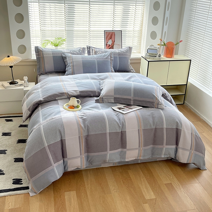 91家纺网 家纺一手货源 找家纺 威布斯家居 2025年9月更新全棉磨毛四件套 波斯记忆 蓝