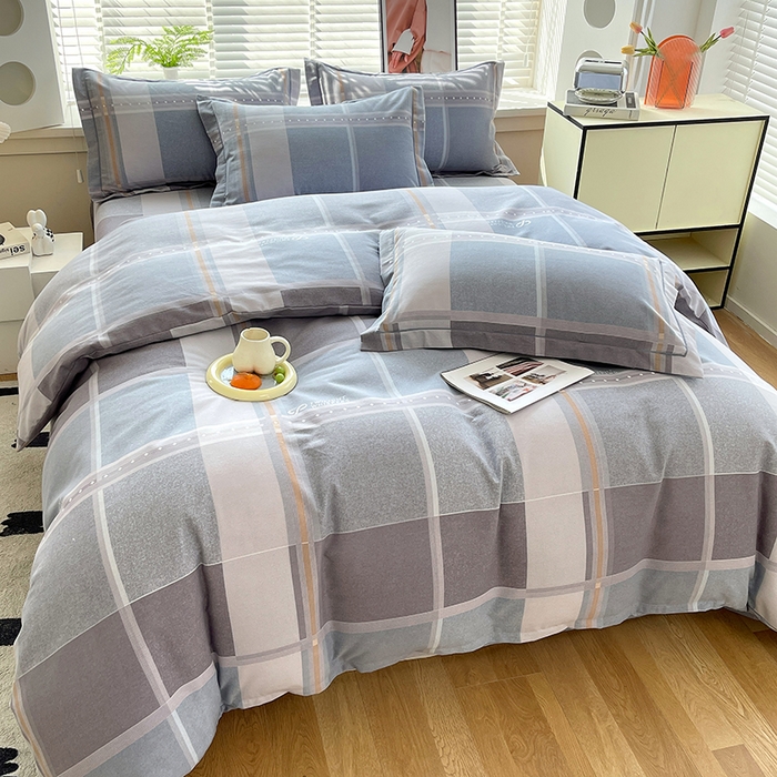 91家纺网 家纺一手货源 找家纺 威布斯家居 2025年9月更新全棉磨毛四件套 波斯记忆 蓝