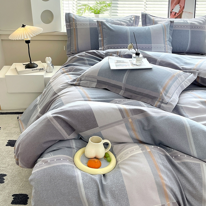 91家纺网 家纺一手货源 找家纺 威布斯家居 2025年9月更新全棉磨毛四件套 波斯记忆 蓝