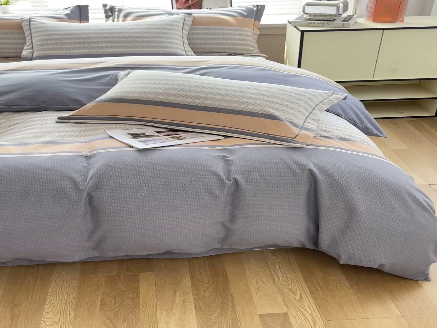 91家纺网 家纺一手货源 找家纺 威布斯家居 2025年9月更新全棉磨毛四件套 凡希 蓝