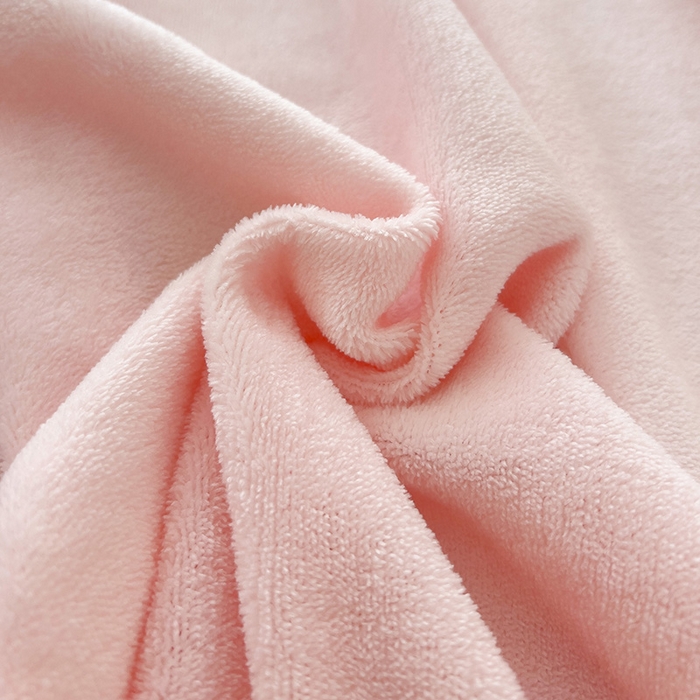 91家纺网 家纺一手货源 找家纺 芷凡家纺 2025新款A类牛奶绒纯色条纹格子床单 牛奶绒床单-嫩粉