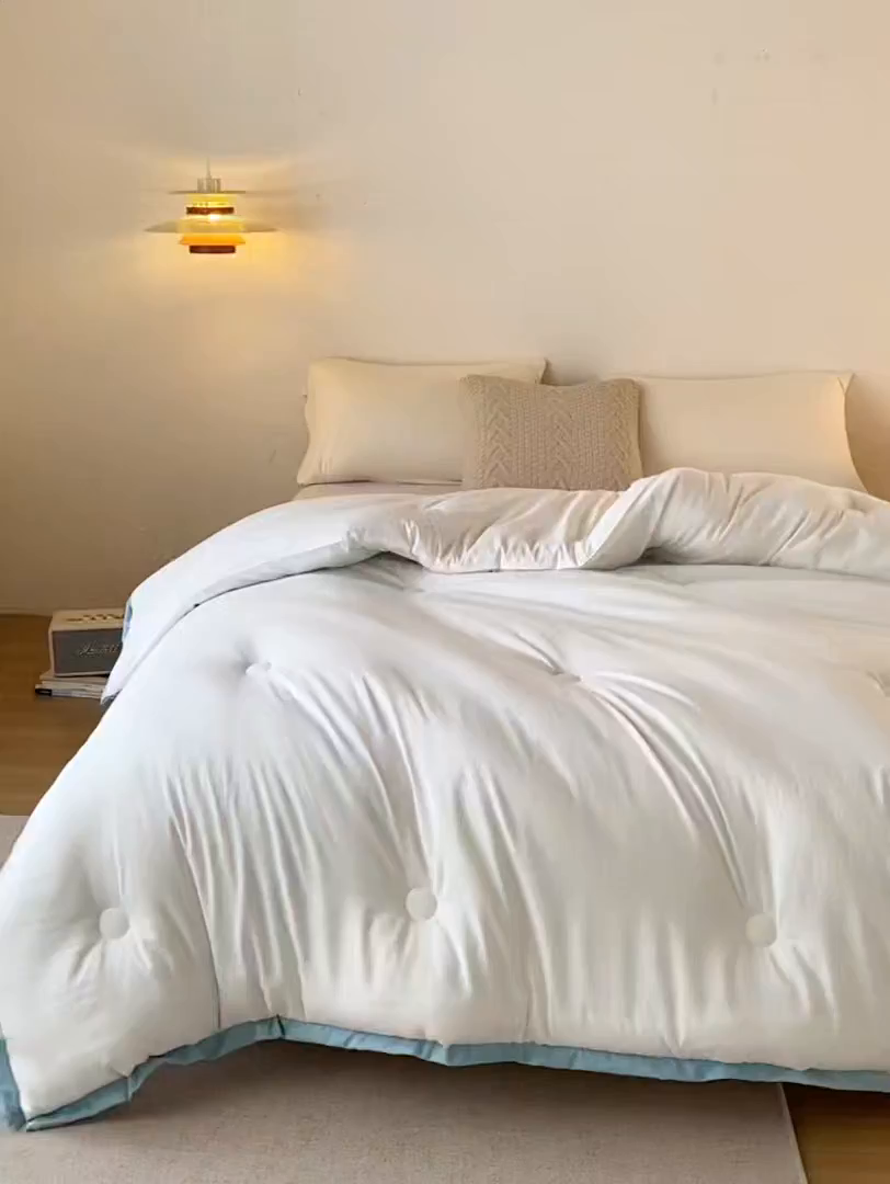 91家纺网 家纺一手货源 找家纺 （总）大彩家居 2025新款7A级智能抗菌超柔纤维被被子被芯