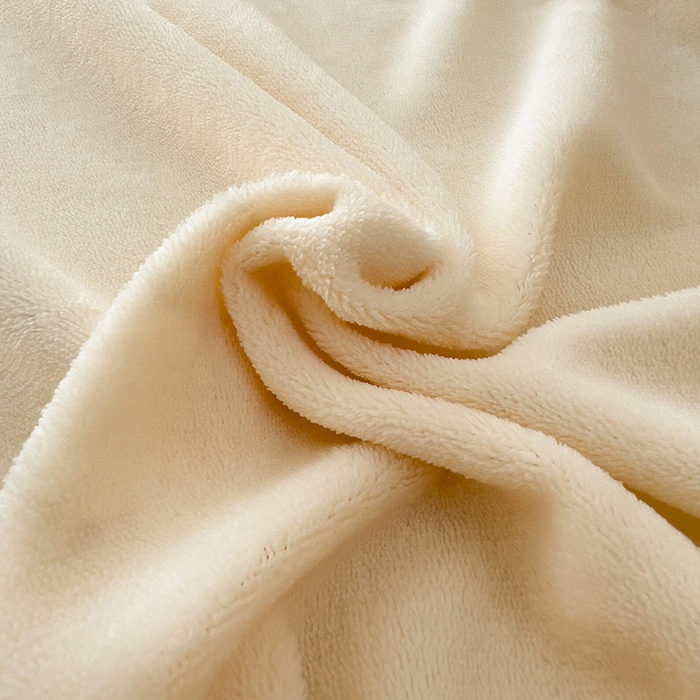 91家纺网 家纺一手货源 找家纺 芷凡家纺 2025新款A类牛奶绒纯色条纹格子床单 牛奶绒床单-芝士