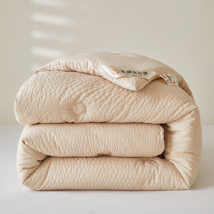 91家纺网 家纺一手货源 找家纺 （总）大彩家居 2025新款A类亲肤泡泡纱棉花被被子被芯