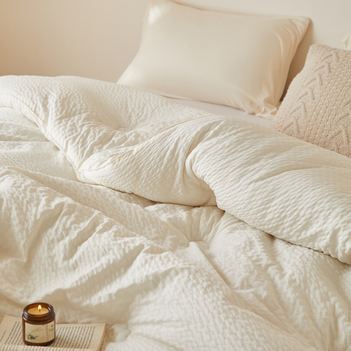 91家纺网 家纺一手货源 找家纺 （总）大彩家居 2025新款A类亲肤泡泡纱棉花被被子被芯