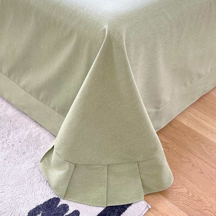 91家纺网 家纺一手货源 找家纺 威布斯家居 2025年9月更新全棉磨毛四件套 闪耀 绿