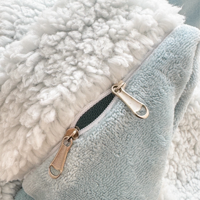 91家纺网 家纺一手货源 找家纺 懒猫家纺 2024新款羊羔绒刺绣四件套 暖心熊