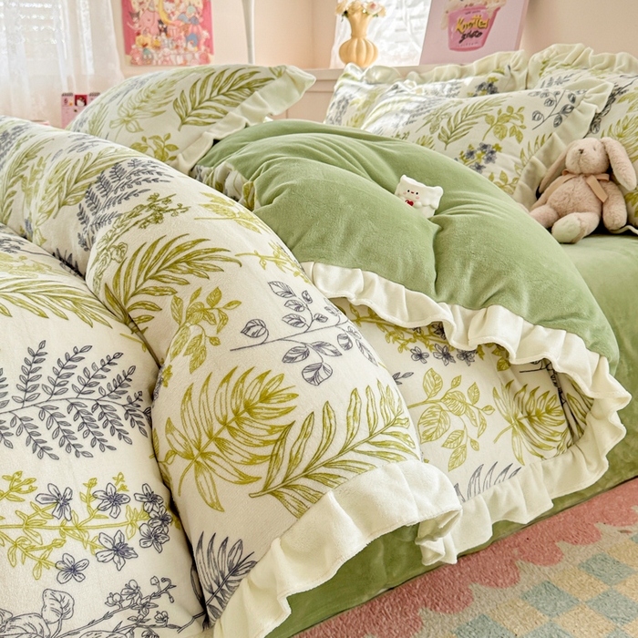 91家纺网 家纺一手货源 找家纺 （总）懒猫家纺 2025新款韩版牛奶绒四件套