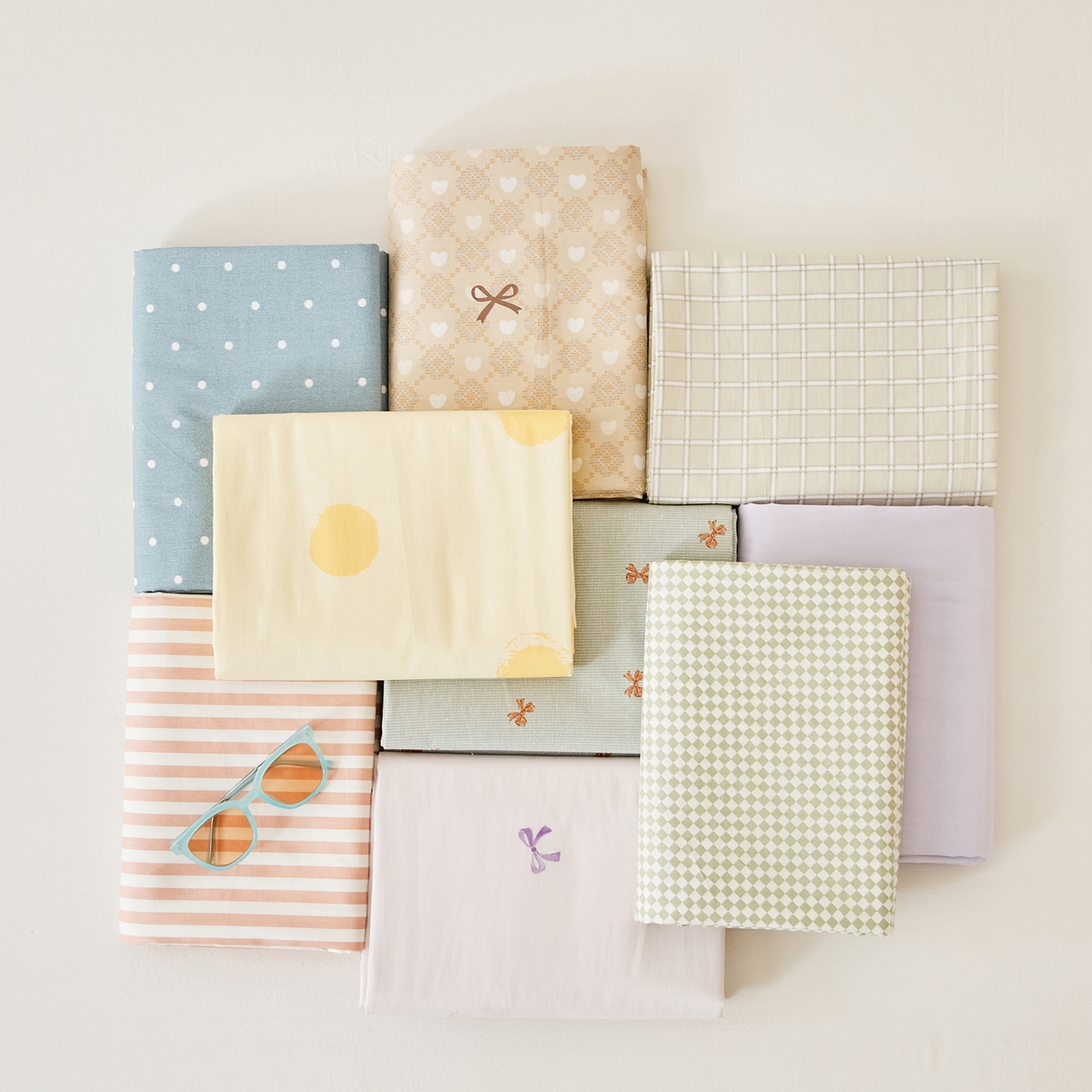 91家纺网 家纺一手货源 找家纺 （总）EH家居 2025新款全棉小清新印花单床单-织光系列