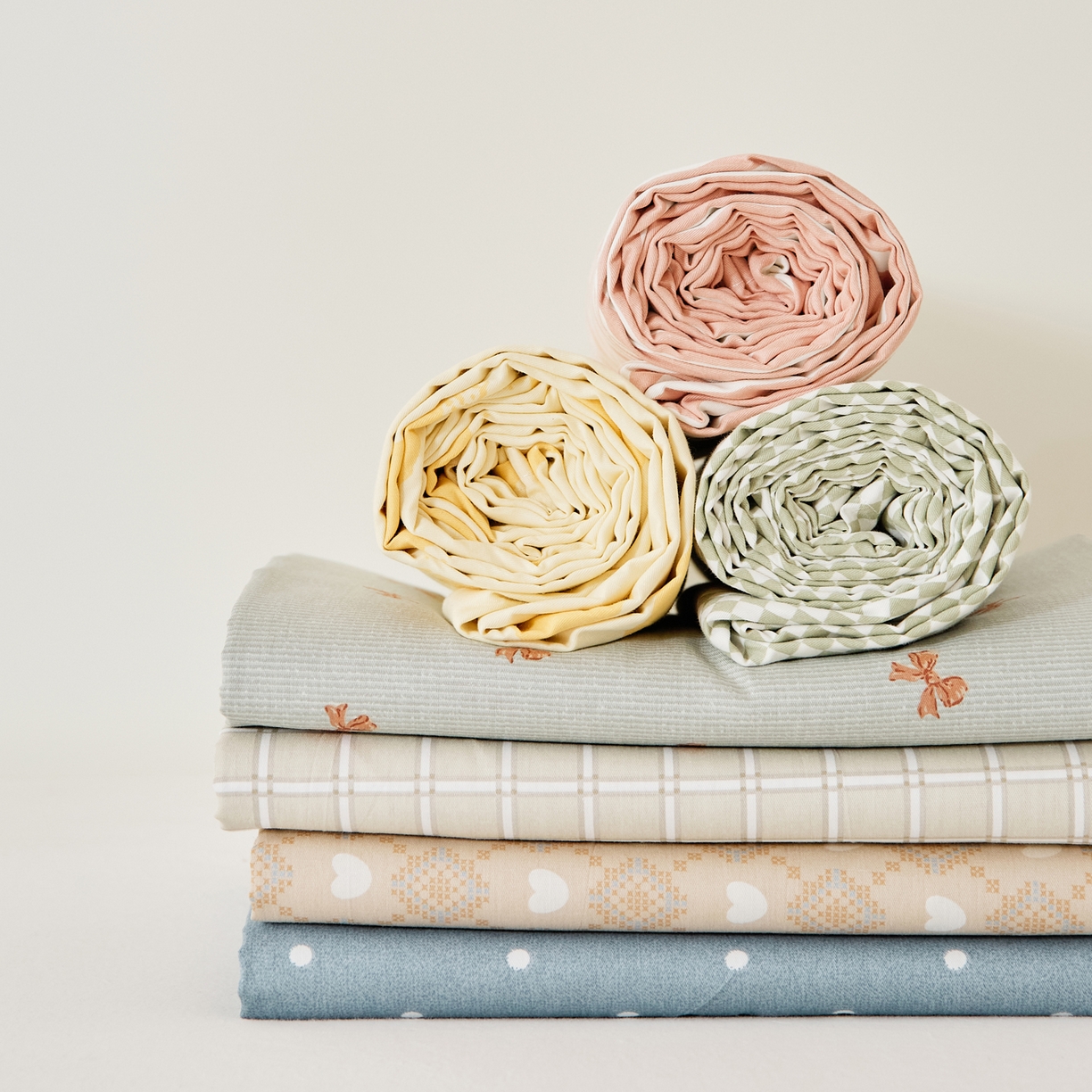 91家纺网 家纺一手货源 找家纺 （总）EH家居 2025新款全棉小清新印花单床单-织光系列