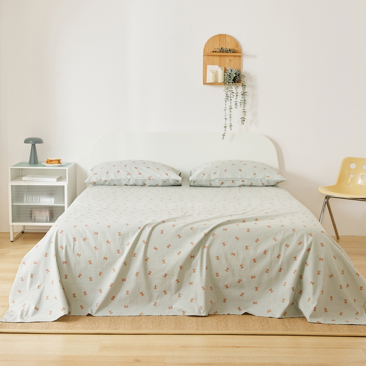 EH家居 2025新款全棉小清新印花单床单-织光系列 情书