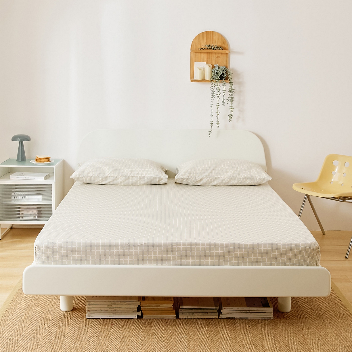 91家纺网 家纺一手货源 找家纺 （总）EH家居 2025新款全棉小清新印花单床笠-织光系列