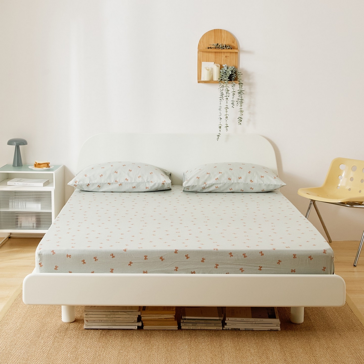 EH家居 2025新款全棉小清新印花单床笠-织光系列 情书