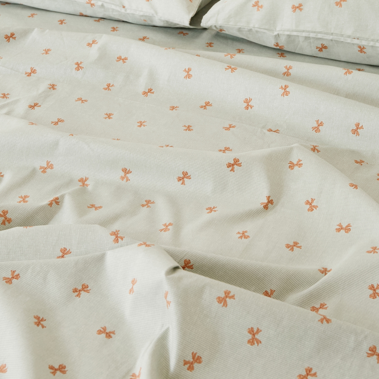 91家纺网 家纺一手货源 找家纺 EH家居 2025新款全棉小清新印花单床单-织光系列 情书