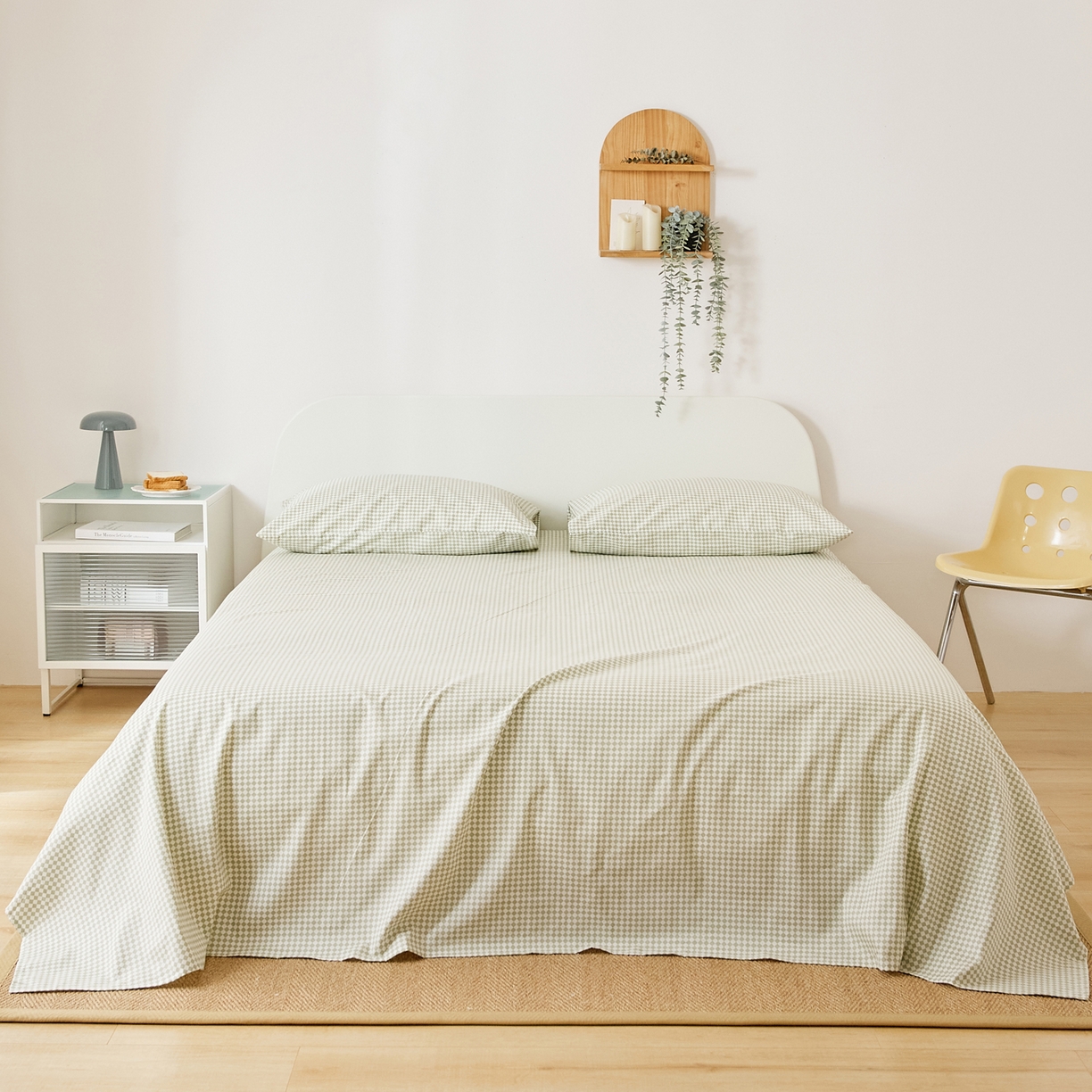 91家纺网 家纺一手货源 找家纺 （总）EH家居 2025新款全棉小清新印花单床单-织光系列