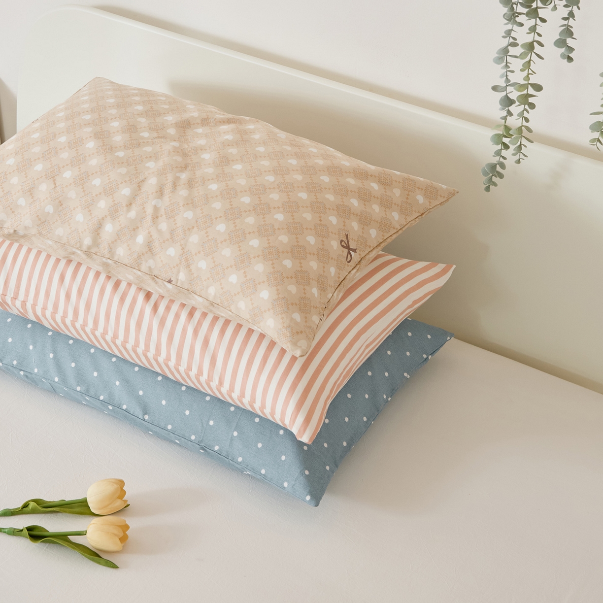 91家纺网 家纺一手货源 找家纺 （总）EH家居 2025新款全棉小清新印花单枕套-织光系列