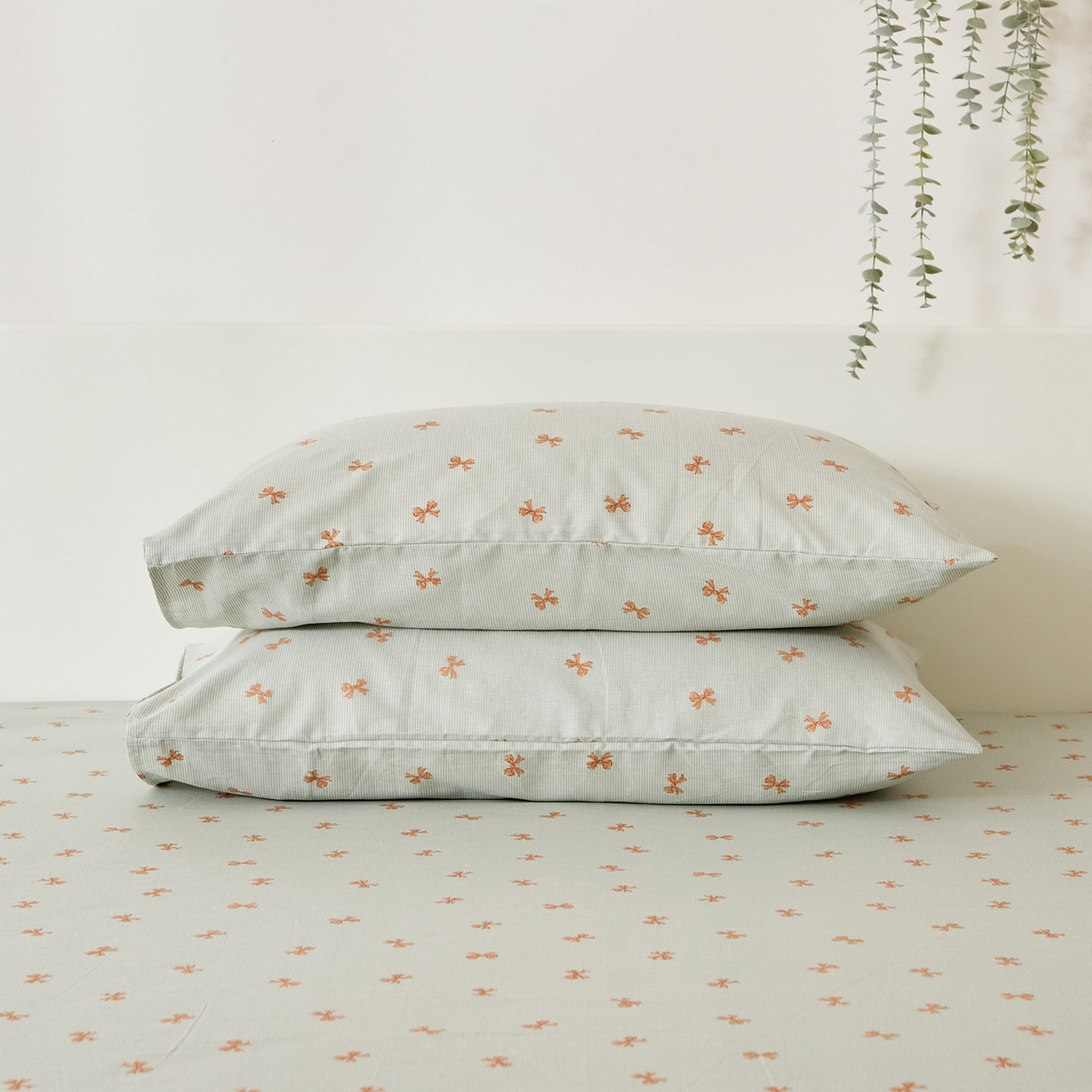 91家纺网 家纺一手货源 找家纺 （总）EH家居 2025新款全棉小清新印花单枕套-织光系列