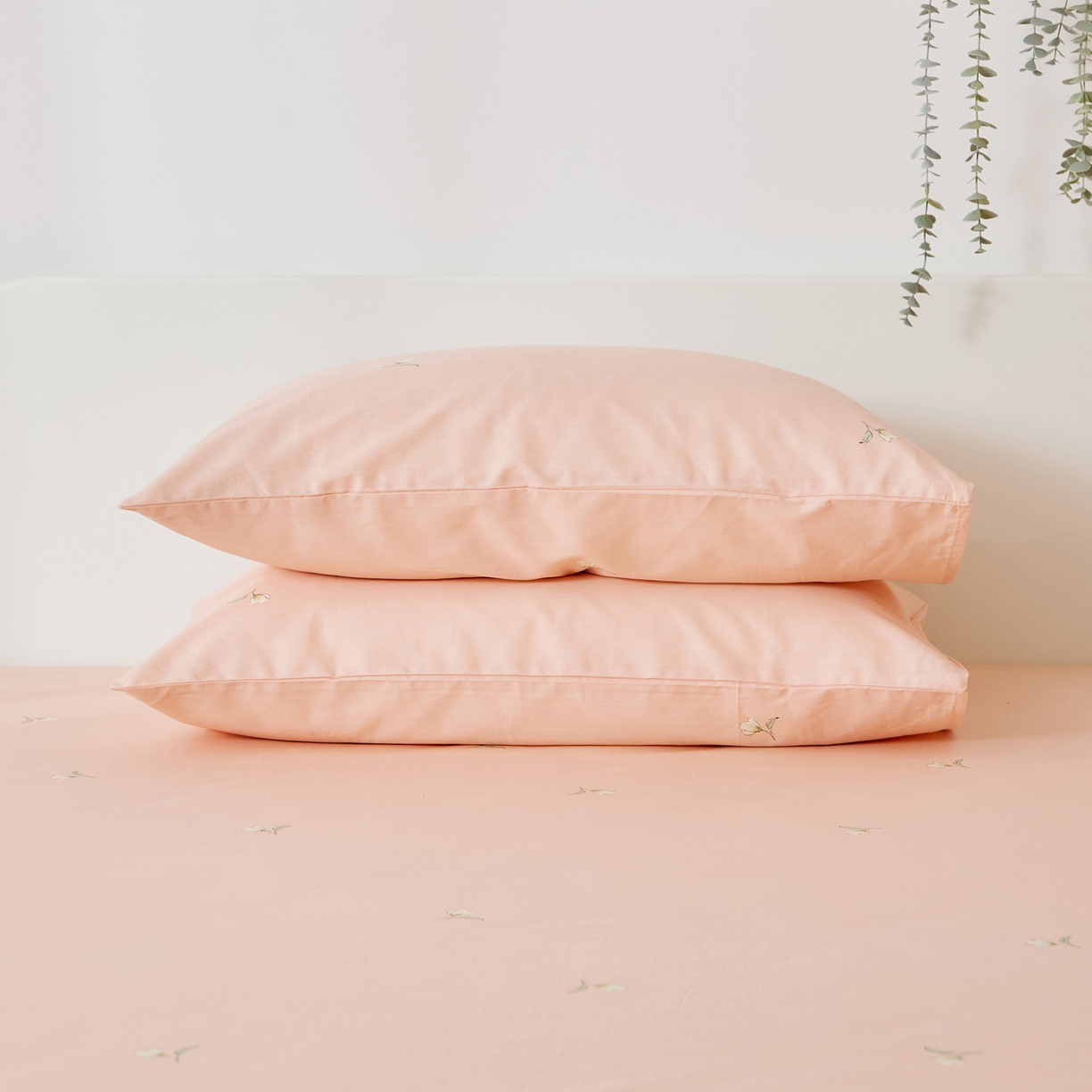 91家纺网 家纺一手货源 找家纺 （总）EH家居 2025新款全棉小清新印花单枕套-织光系列