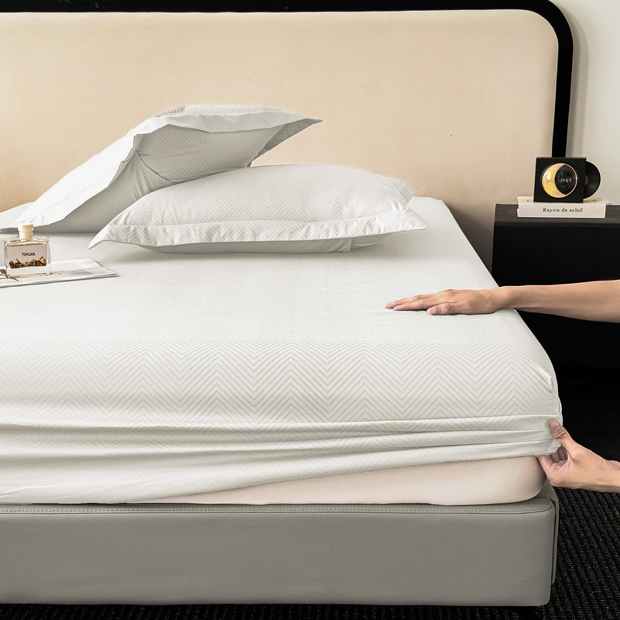 91家纺网 家纺一手货源 找家纺 （总）露梦家纺 2025外贸内销跨境电商亚马逊速卖通磨毛单床笠三件套欧美尺寸多多跨境平台TEMU SHEIN笠高30