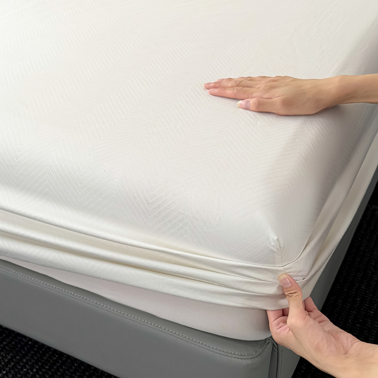 91家纺网 家纺一手货源 找家纺 （总）露梦家纺 2025外贸内销跨境电商亚马逊速卖通磨毛单床笠三件套欧美尺寸多多跨境平台TEMU SHEIN笠高30