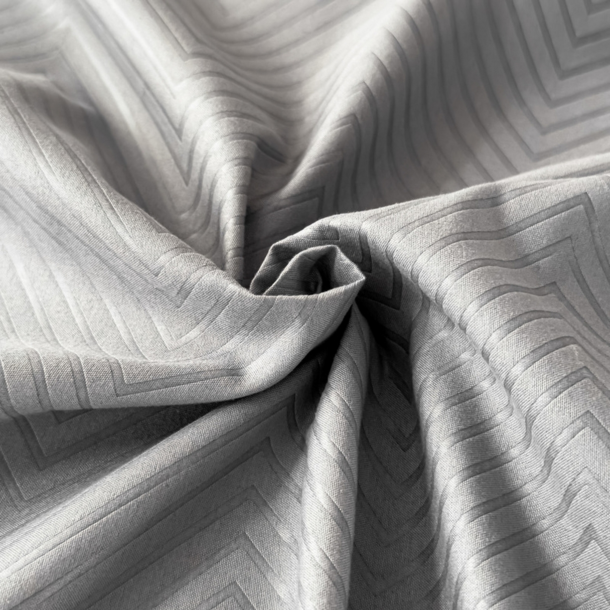 91家纺网 家纺一手货源 找家纺 露梦家纺 2025外贸内销跨境电商亚马逊速卖通磨毛单床笠三件套欧美尺寸多多跨境平台TEMU SHEIN笠高30 波纹-浅灰