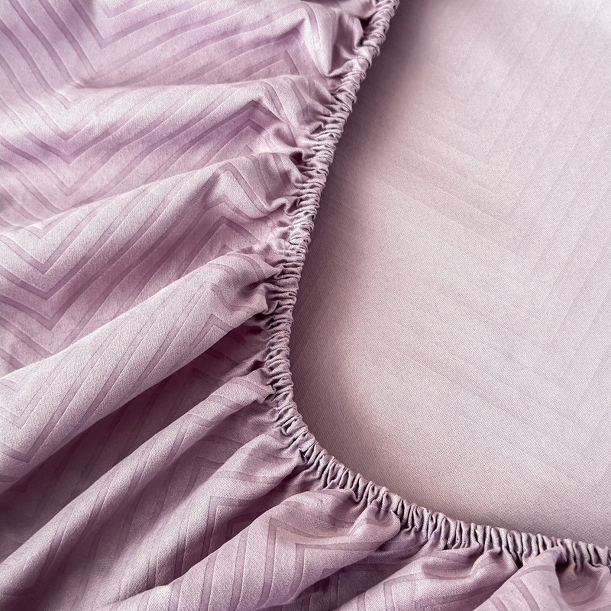 91家纺网 家纺一手货源 找家纺 露梦家纺 2025外贸内销跨境电商亚马逊速卖通磨毛单床笠三件套欧美尺寸多多跨境平台TEMU SHEIN笠高30 波纹-紫色