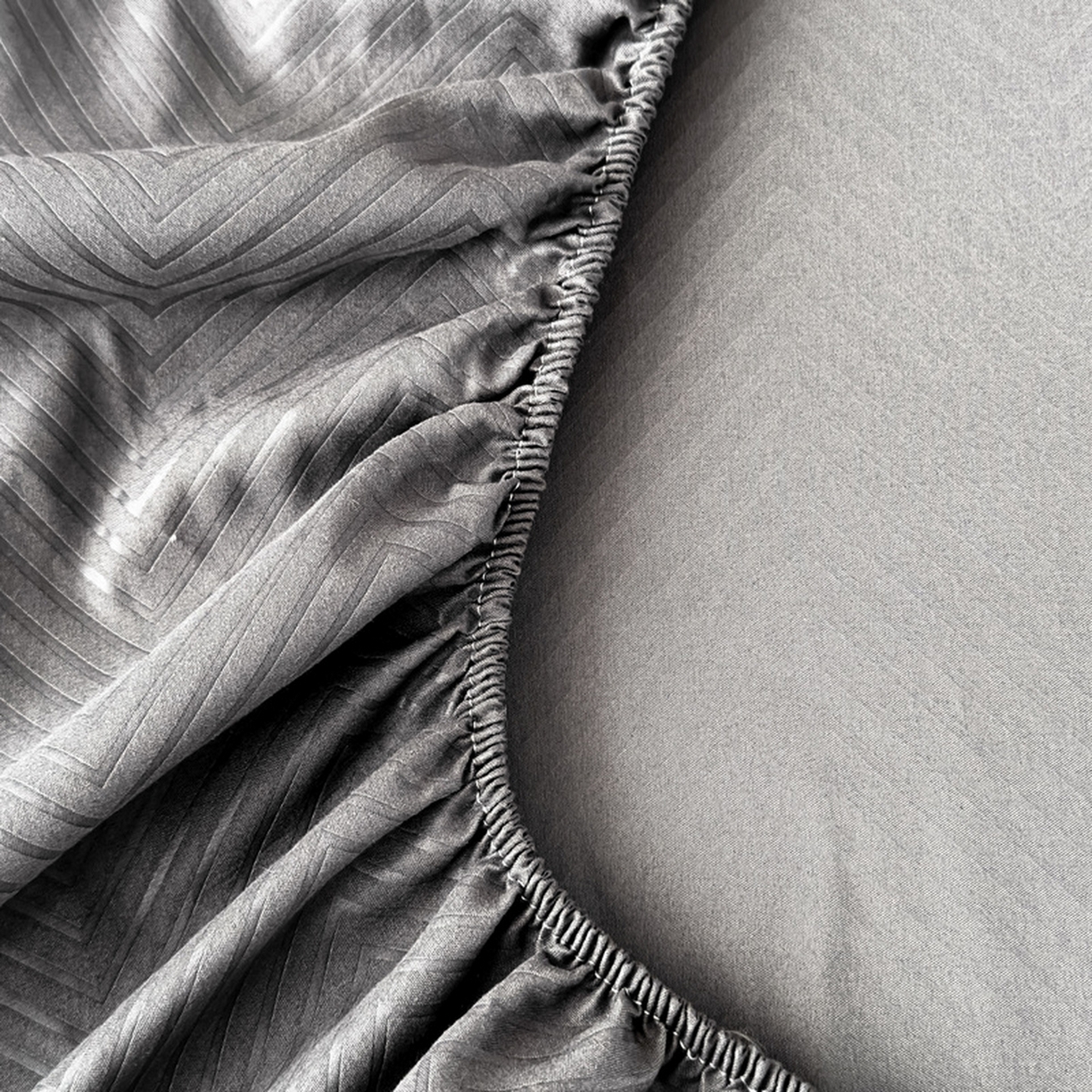 91家纺网 家纺一手货源 找家纺 露梦家纺 2025外贸内销跨境电商亚马逊速卖通磨毛单床笠三件套欧美尺寸多多跨境平台TEMU SHEIN笠高30 波纹-深灰