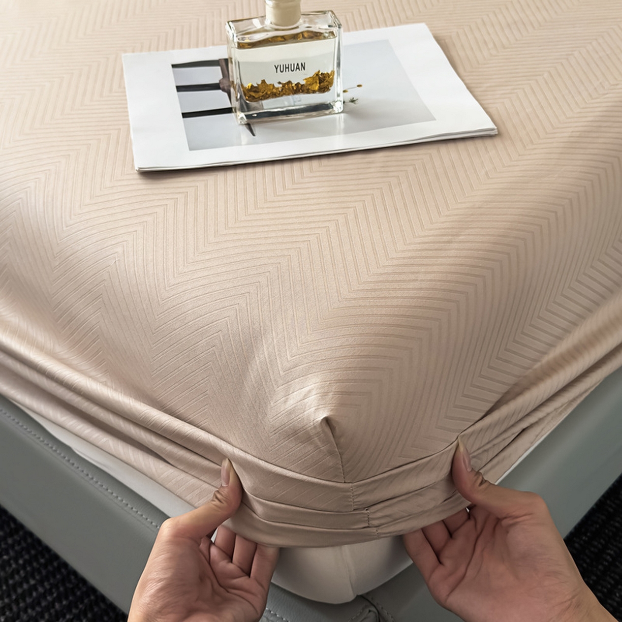 91家纺网 家纺一手货源 找家纺 （总）露梦家纺 2025外贸内销跨境电商亚马逊速卖通磨毛单床笠三件套欧美尺寸多多跨境平台TEMU SHEIN笠高30